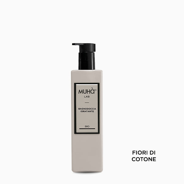 Bagnodoccia bio MUHÀ Fiori di Cotone con olio di argan idratante