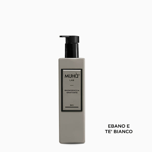 Bagnodoccia MUHÀ Ebano e Tè Bianco con formula bio idratante