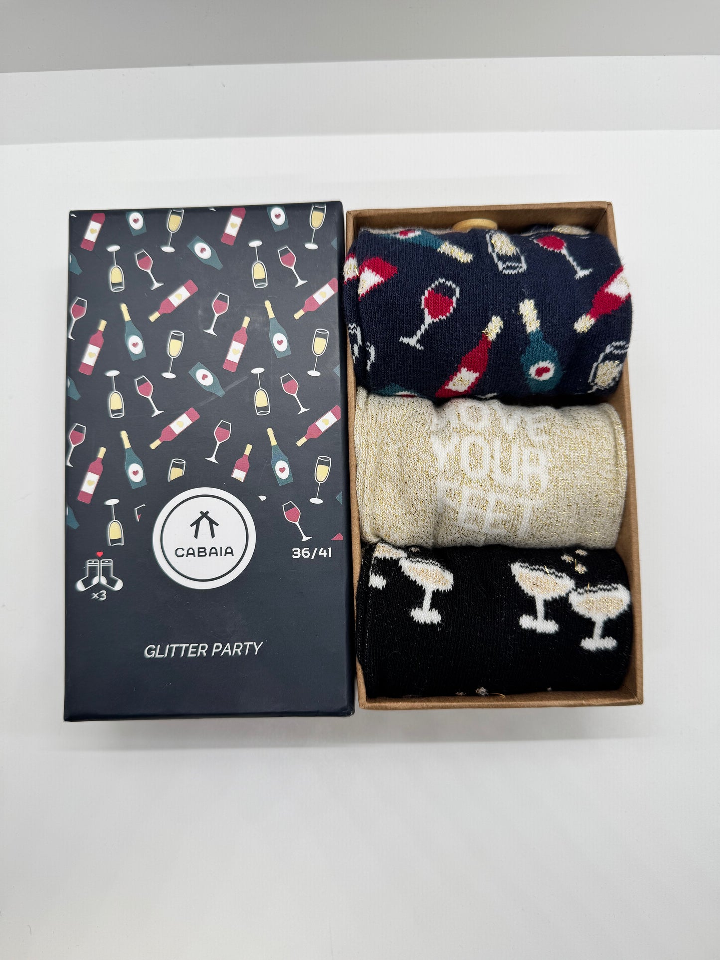 Box calze donna - Glitter Party