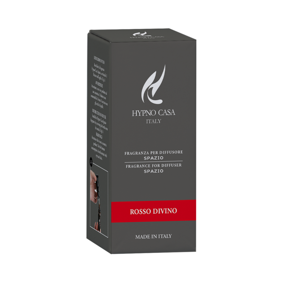 Ricarica per diffusore Hypno Casa Rosso Divino 100ml – profumo fruttato, floreale e vanigliato per ambienti eleganti