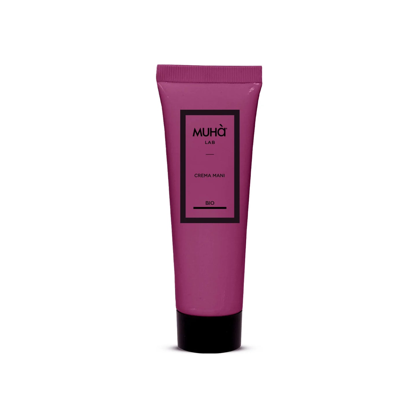Crema mani bio MUHÀ Cuoio e Lampone con fragranza intensa e speziata