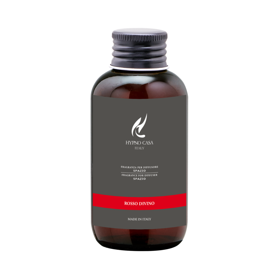 Ricarica per diffusore Hypno Casa Rosso Divino 100ml – profumo fruttato, floreale e vanigliato per ambienti eleganti
