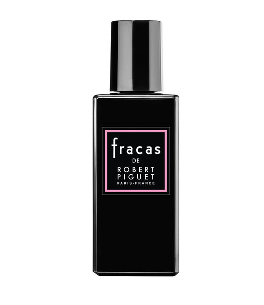 Flacone Fracas Robert Piguet 100ml Eau de Parfum con etichetta nera e rosa