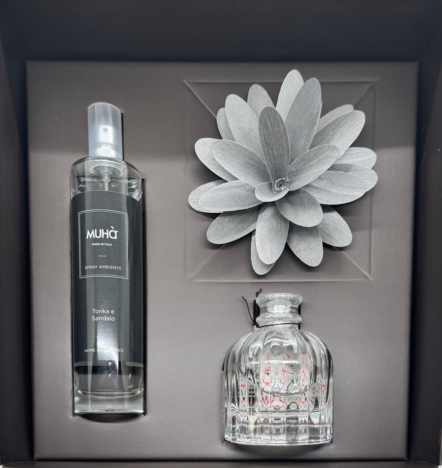 Cofanetto profumatore ambiente Flower con Spray - Idee regalo Profumatore Muhà