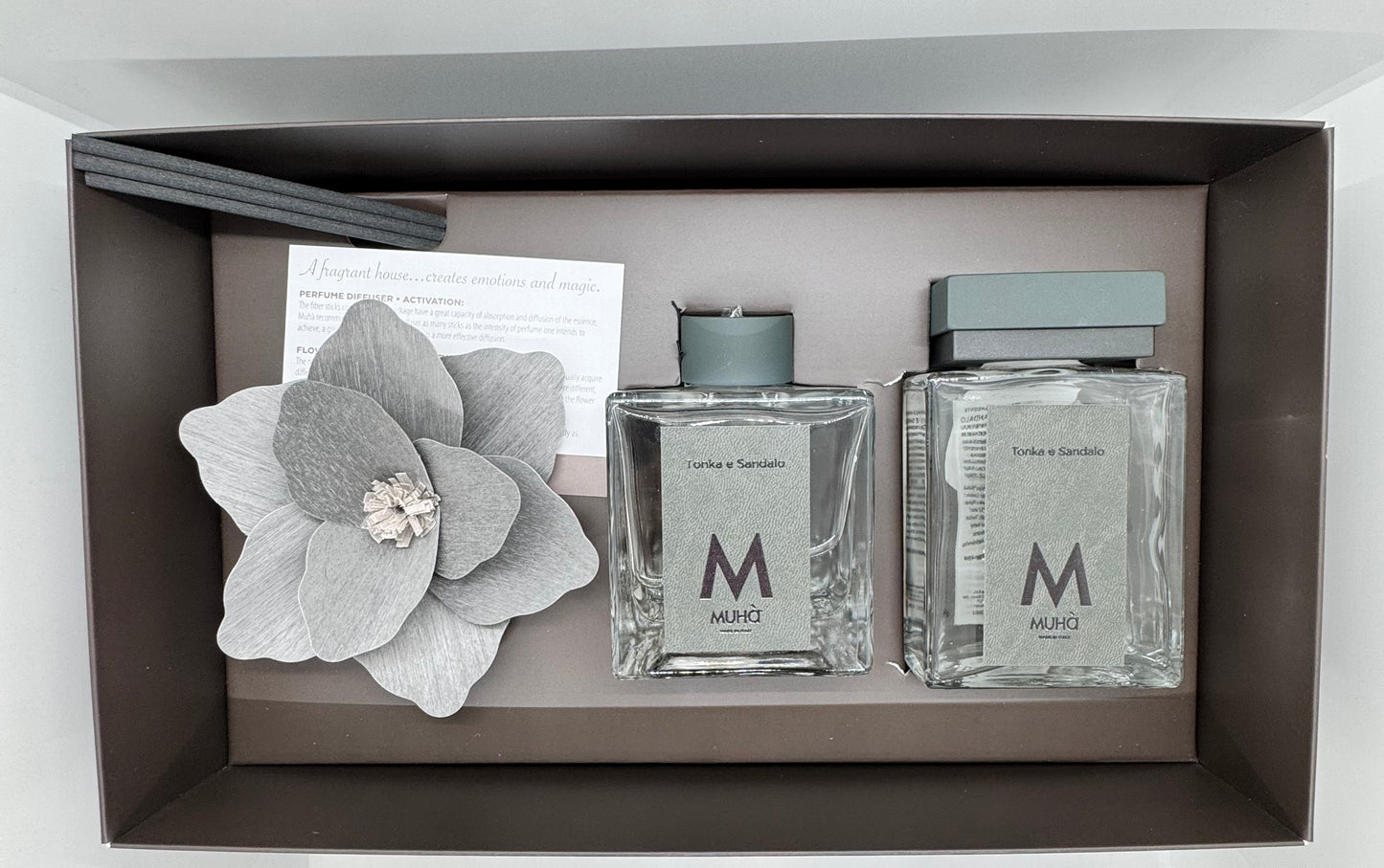 Cofanetto profumatore ambiente Magnolia e bacchette Muhà