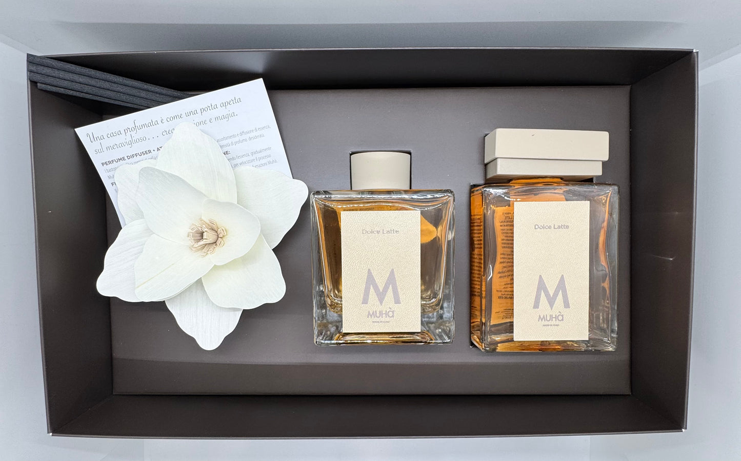 Cofanetto profumatore ambiente Magnolia e bacchette Muhà