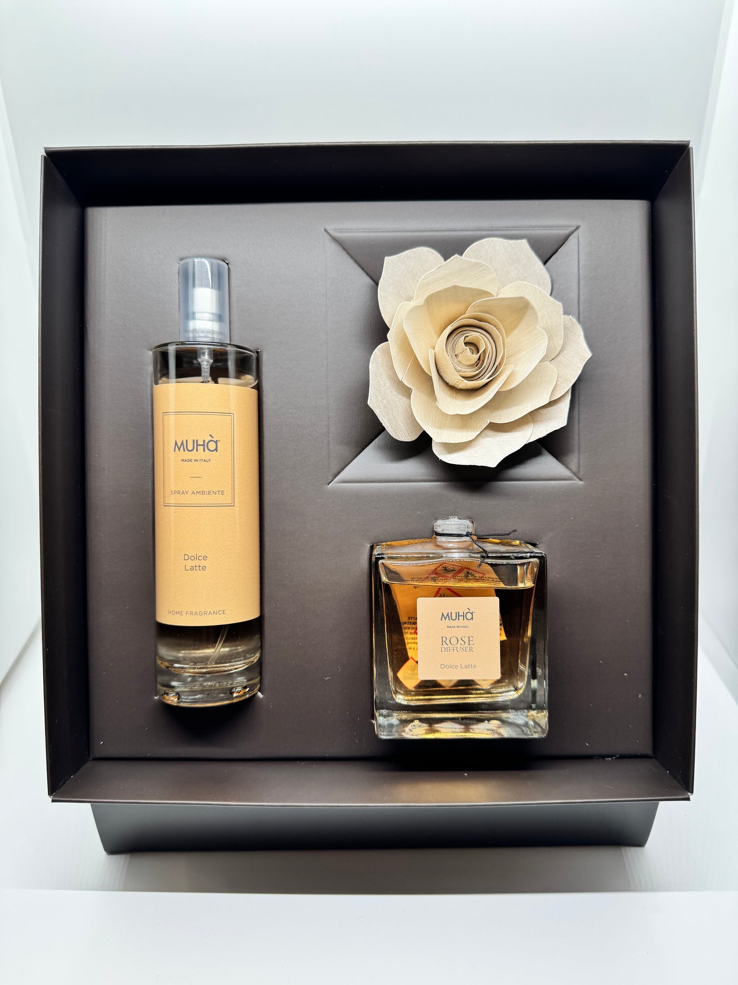Cofanetto profumatore ambiente Rosa con Spray - Idee regalo Profumatore Muhà