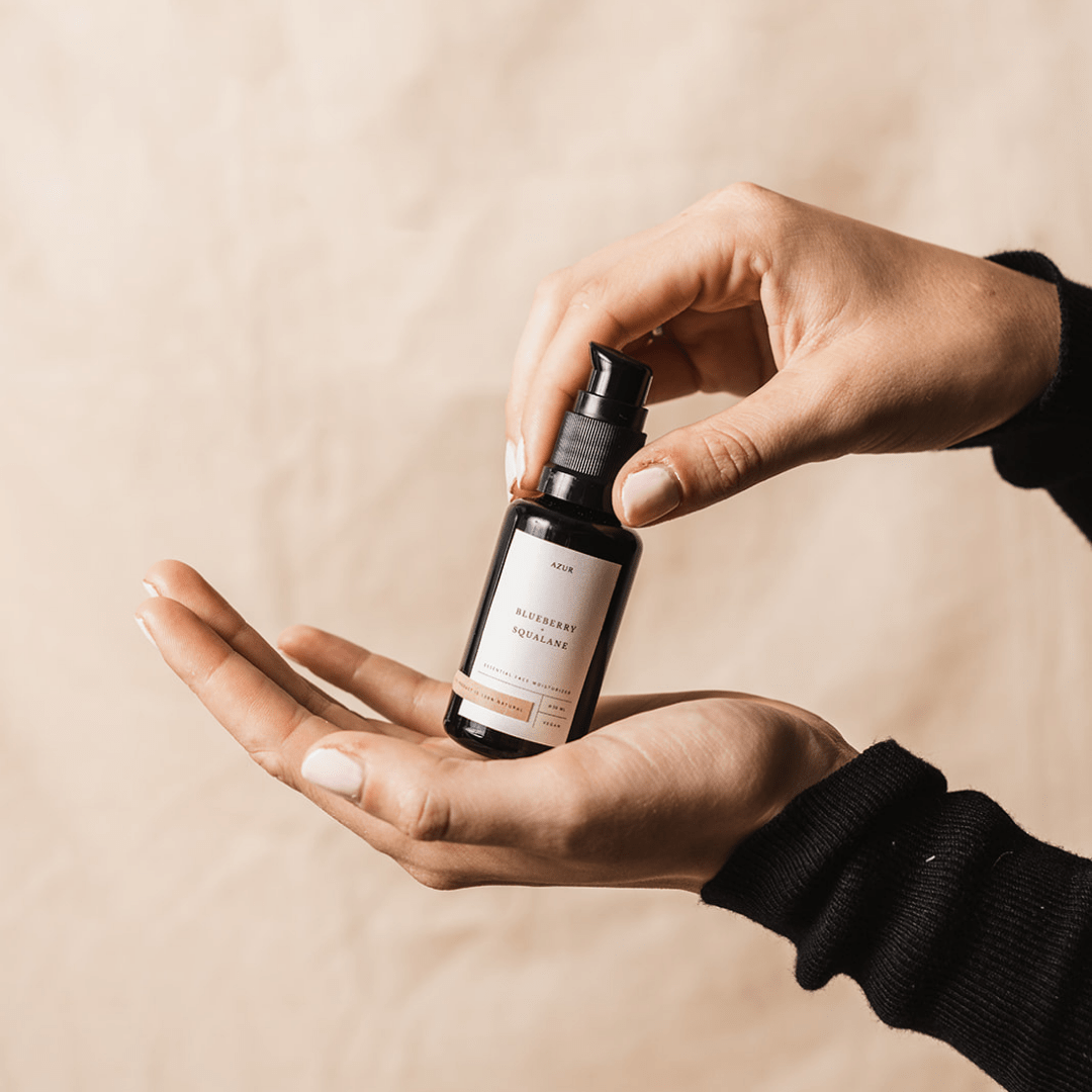 Siero viso naturale AZUR con mirtillo, squalano e enzima di ananas